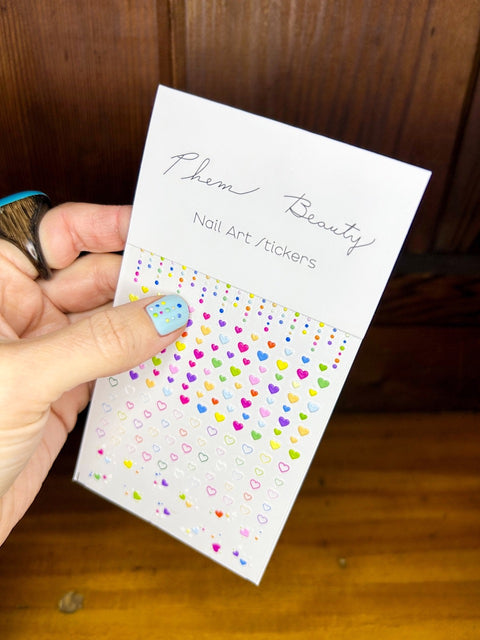 “Wear your Heart on Your Nails” Nail Art Stickers by Phem Beauty