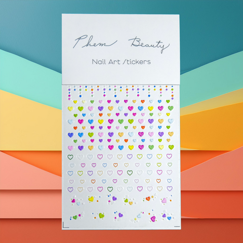 “Wear your Heart on Your Nails” Nail Art Stickers by Phem Beauty