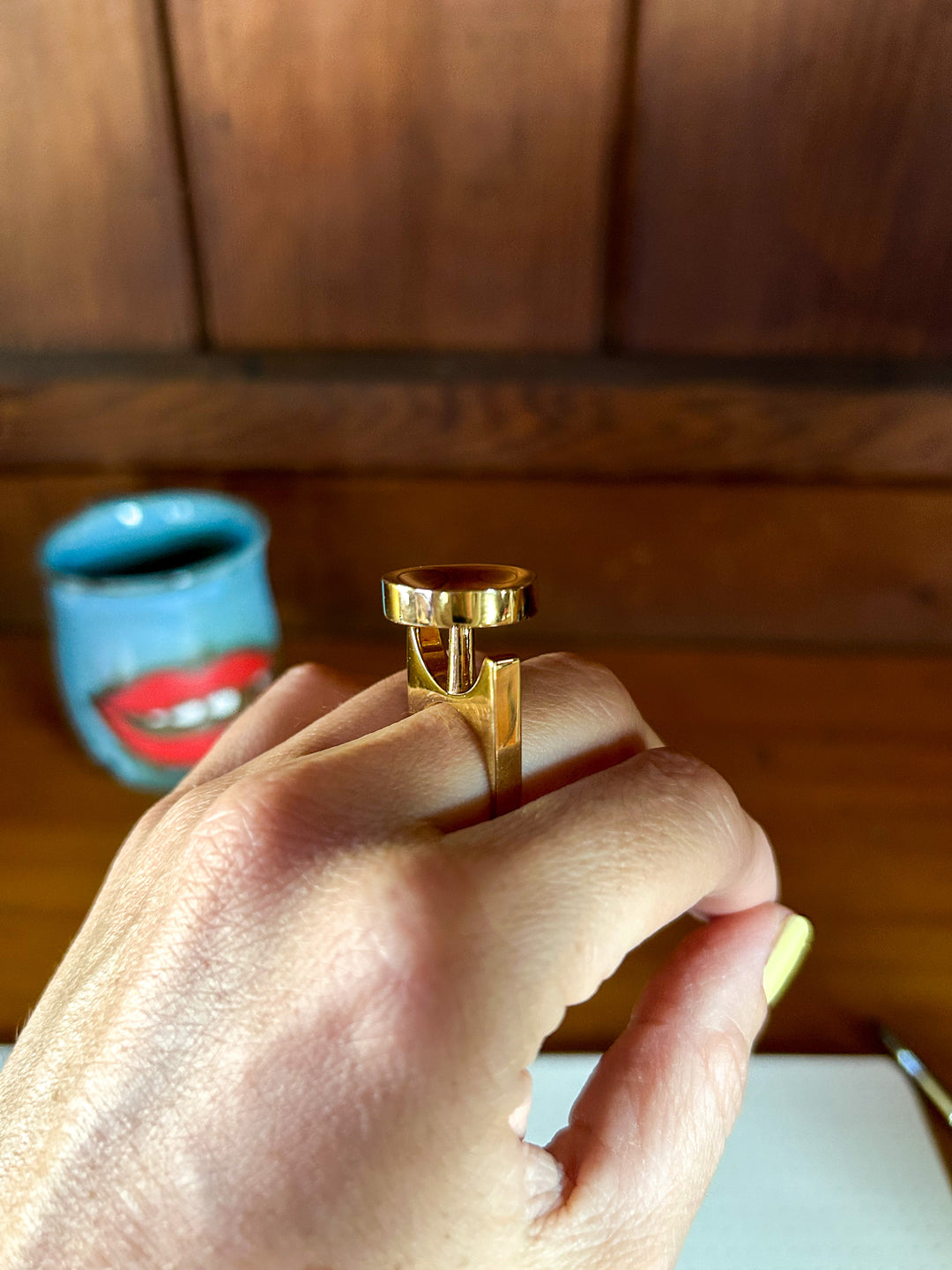 Phem Beauty FIRE FLOWER Mixing Tray Ring for Makeup